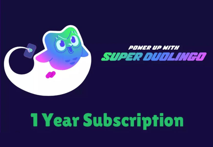 Duolingo Super interface showing unlimited hearts feature