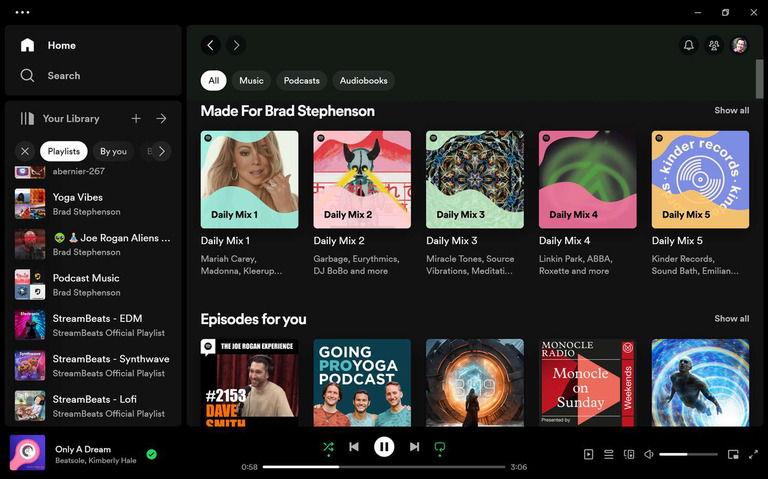 Thumbnail of Close-up of the high-quality audio settings in the Spotify app